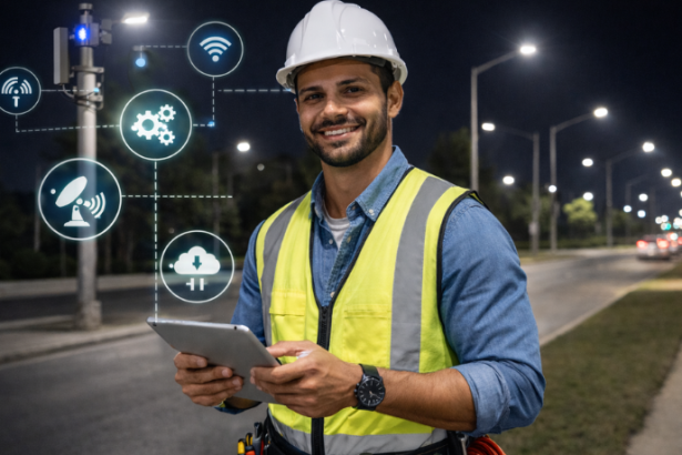 A gestão de iluminação pública evolui com tecnologias inteligentes e sistemas de monitoramento remoto, destaca Matheus Vinicius Voigt.