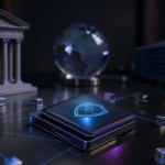 Ilustração de segurança e supervisão regulatória no mercado brasileiro de ativos virtuais
